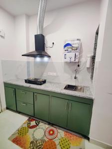 Kitchen Image of 800 Sq.ft 2 BHK Builder Floor for rent in Sector 53 Gurgaon for Rs. 48000