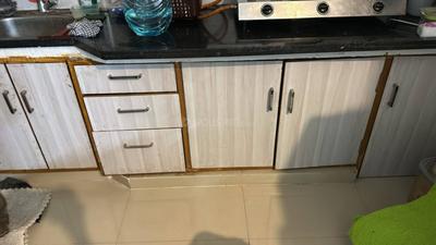 Kitchen Image of 530 Sq.ft 1 BHK Apartment / Flat for rent in Savvy Studioz, Gota Ahmedabad for Rs. 17000