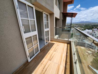 Balcony Image of 999 Sq.ft 2 BHK Apartment / Flat for rent in Tech D, Bhugaon Pune for Rs. 26000