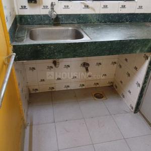 Kitchen Image of 970 Sq.ft 3 BHK Apartment / Flat for rent in Merlin Grove, Sarada Pally Kolkata for Rs. 22000