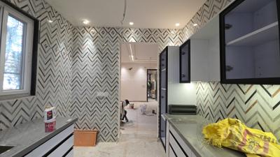 Kitchen Image of 900 Sq.ft 3 BHK Builder Floor for rent in Pitampura New Delhi for Rs. 50000