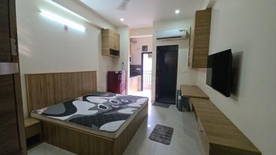 Bedroom Image of 530 Sq.ft 1 RK Apartment / Flat for rent in Karolan Ka Barh Jaipur for Rs. 16000