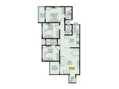 Image of 840 Sq.ft 2 BHK Apartment / Flat for sale in Vighnaharta Life Canvas, Mamurdi, Pune for Rs. 5860000