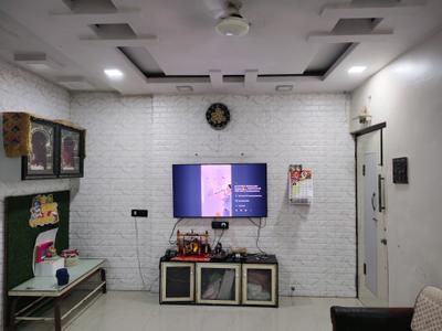 Living Room Image of 500 Sq.ft 1 BHK Apartment / Flat for rent in Cosmos Enclave, Kasarvadavali Thane for Rs. 23500