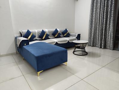 Living Room Image of 1500 Sq.ft 3 BHK Apartment / Flat for rent in Adani Amogha, Shantigram Ahmedabad for Rs. 48000