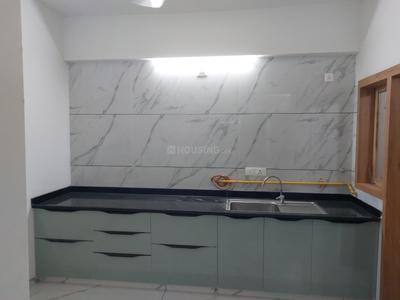 Kitchen Image of 2025 Sq.ft 3 BHK Apartment / Flat for sale in V V Akshat Paradise, Sargasan Gandhinagar for Rs. 14500000