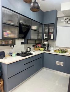 Kitchen Image of 1100 Sq.ft 2 BHK Apartment / Flat for rent in Unitech Rakshak, Sector 41 Gurgaon for Rs. 75000