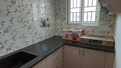 Kitchen Image of 600 Sq.ft 1 BHK Builder Floor for rent in Mahadevapura Bengaluru for Rs. 26999