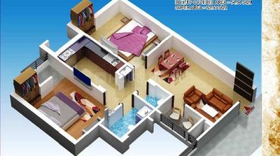 Image of 750 Sq.ft 2 BHK Apartment / Flat for sale in Gangotri Enclave, Roberts Lines, Lucknow for Rs. 4000000