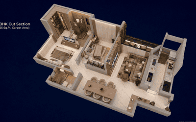 Image of 1250 Sq.ft 2 BHK Apartment / Flat for sale in DSK Garden Enclave, Kondhwa, Pune for Rs. 9000000