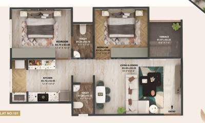 Image of 962 Sq.ft 2 BHK Apartment / Flat for sale in SMK Pride, Chikhali, Pune for Rs. 4750000