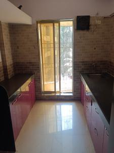 Kitchen Image of 950 Sq.ft 2 BHK Apartment / Flat for rent in Kothari K D Empire, Mira Road East Mira Bhayandar for Rs. 30000
