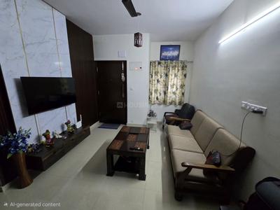 Living Room Image of 710 Sq.ft 2 BHK Apartment / Flat for rent in Bren Northern Lights, Kogilu Bengaluru for Rs. 28000