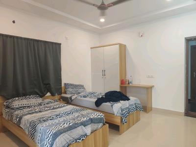 Bedroom Image of 450 Sq.ft 1 RK Apartment / Flat for rent in Gachibowli Hyderabad for Rs. 23000