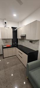 Kitchen Image of 600 Sq.ft 1 BHK Builder Floor for rent in Malviya Nagar Jaipur for Rs. 25000