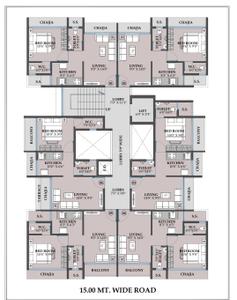 Image of 685 Sq.ft 1 BHK Apartment / Flat for sale in Rishikesh Home, Pushpak Nagar, Navi Mumbai for Rs. 4600000