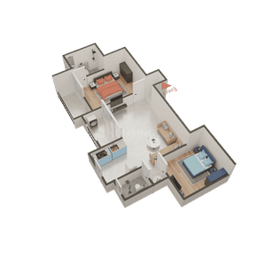 Image of 1495 Sq.ft 2 BHK Apartment / Flat for sale in Linux IOS Prime, Tathawade, Pune for Rs. 7800000