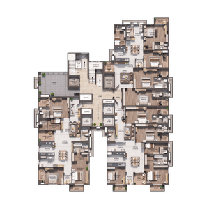 Image of 2103 Sq.ft 4 BHK Apartment / Flat for sale in Nawah Emporio, Raghunathpur, Bhubaneswar for Rs. 24900000