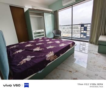 Bedroom Image of 2000 Sq.ft 3 BHK Apartment / Flat for rent in The Gate, Raysan Gandhinagar for Rs. 50000
