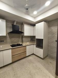 Kitchen Image of 1600 Sq.ft 3 BHK Builder Floor for rent in Kalkaji New Delhi for Rs. 120000