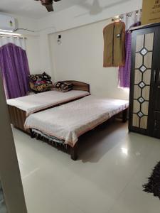 Bedroom Image of 1000 Sq.ft 2 BHK Apartment / Flat for rent in PSY Pramukh Bliss, Sargasan Gandhinagar for Rs. 18000