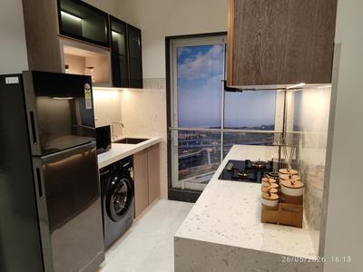 Kitchen Image of 550 Sq.ft 1 BHK Apartment / Flat for sale in Mighty The Royal Oaks Residency, Sewri Mumbai for Rs. 15400000