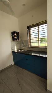 Kitchen Image of 450 Sq.ft 1 BHK Builder Floor for rent in Mahalakshmi Nagar Indore for Rs. 17500
