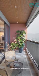 Balcony Image of 1150 Sq.ft 3 BHK Apartment / Flat for sale in Meriton Heights, Mamurdi Pune for Rs. 9500000
