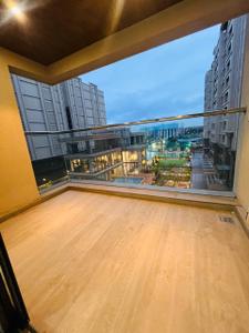 Balcony Image of 1000 Sq.ft 2 BHK Apartment / Flat for rent in Oxy Beaumonde, Viman Nagar Pune for Rs. 57000