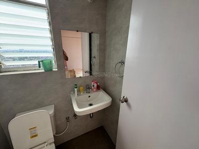 Bathroom Image of 450 Sq.ft 1 BHK Apartment / Flat for rent in Alcove New Kolkata Sangam, Serampore Hooghly for Rs. 15000