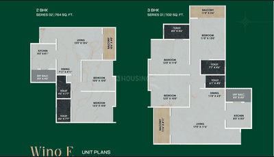 Image of 1043 Sq.ft 2 BHK Apartment / Flat for sale in Shriram Nysa, Dhanori, Pune for Rs. 7000000
