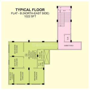 Image of 731 Sq.ft 2 BHK Apartment / Flat for sale in Chinsurah, Hooghly for Rs. 2295000