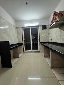 Kitchen Image of 750 Sq.ft 2 BHK Apartment / Flat for rent in Arihant Aarohi, Shilgaon Thane for Rs. 25000