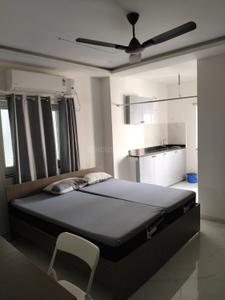 Bedroom Image of 550 Sq.ft 1 BHK Studio for rent in Gachibowli Hyderabad for Rs. 21000