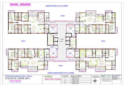 Image of 6200 Sq.ft 4 BHK Apartment / Flat for sale in Sahil Grand, Nipania, Indore for Rs. 62000000
