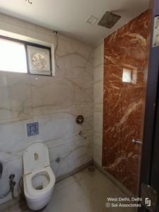 Bathroom Image of 1800 Sq.ft 3 BHK Builder Floor for rent in Tagore Garden Extension New Delhi for Rs. 65000