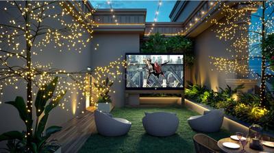 Balcony Image of 1580 Sq.ft 3 BHK Apartment / Flat for sale in Paradise Sai Platinum, Kharghar Navi Mumbai for Rs. 17800000