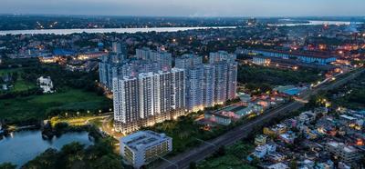 Image of 873 Sq.ft 3 BHK Apartment / Flat for sale in Retreat at Godrej Prakriti, Sodepur, Kolkata for Rs. 9000000