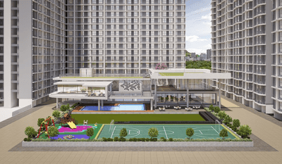 Image of 1051 Sq.ft 2 BHK Apartment / Flat for sale in Dosti West County Phase 4 Dosti Pine, Thane West, Thane for Rs. 13500000