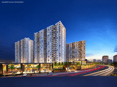 Image of 1200 Sq.ft 3 BHK Apartment / Flat for sale in VJ Yashone Infinitee, Punawale, Pune for Rs. 10400000