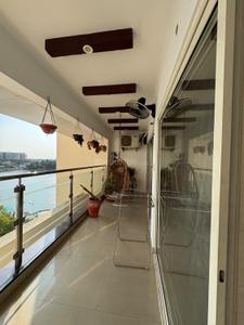 Balcony Image of 2120 Sq.ft 3 BHK Apartment / Flat for rent in Marine Drive Kochi for Rs. 47500