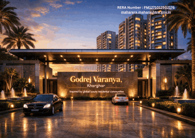 Image of 1800 Sq.ft 3 BHK Apartment / Flat for sale in Godrej Varanya Phase 2, Kharghar, Navi Mumbai for Rs. 30000000