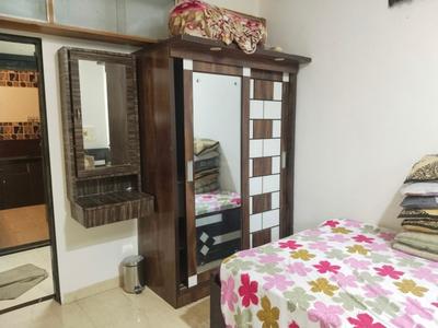 Bedroom Image of 950 Sq.ft 2 BHK Apartment / Flat for rent in Kalash Udhyan Complex, Kopar Khairane Navi Mumbai for Rs. 50000