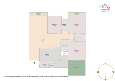 Image of 2760 Sq.ft 3 BHK Apartment / Flat for sale in NR Orchid Gardenia by NR Greenwood Construction Pvt Ltd, Jakkur, Bengaluru for Rs. 35000000
