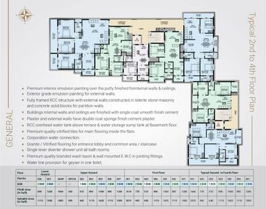 Image of 2075 Sq.ft 3 BHK Apartment / Flat for sale in Shreka Pride, Bejai, Mangalore for Rs. 16600000