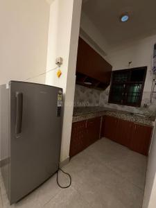Kitchen Image of 480 Sq.ft 1 BHK Builder Floor for rent in Saket New Delhi for Rs. 17000