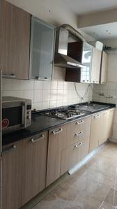 Kitchen Image of 1800 Sq.ft 3 BHK Apartment / Flat for rent in Unitech Fresco, Sector 50 Gurgaon for Rs. 65000