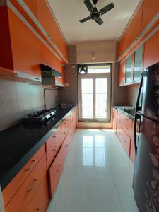 Kitchen Image of 1200 Sq.ft 2 BHK Apartment / Flat for rent in Proviso Sai Proviso Aashlesha, Kopar Khairane Navi Mumbai for Rs. 85000