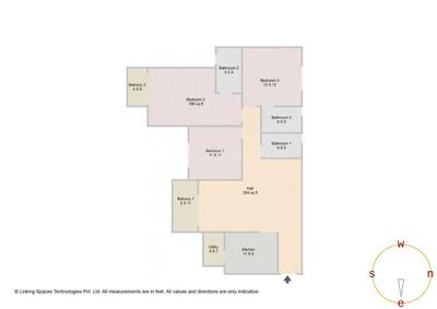 Image of 1629 Sq.ft 3 BHK Apartment / Flat for sale in  Sarjapur Railway Mens Cghs Layout, Sarjapur, Bengaluru for Rs. 20000000