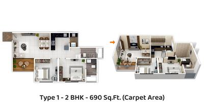 Image of 1450 Sq.ft 4 BHK Apartment / Flat for sale in Venkatesh Anandmayi, Ambegaon Budruk, Pune for Rs. 14800000